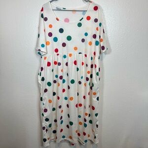 Women’s Fun and Funky Polka Dot Casual Dress Size 2XL